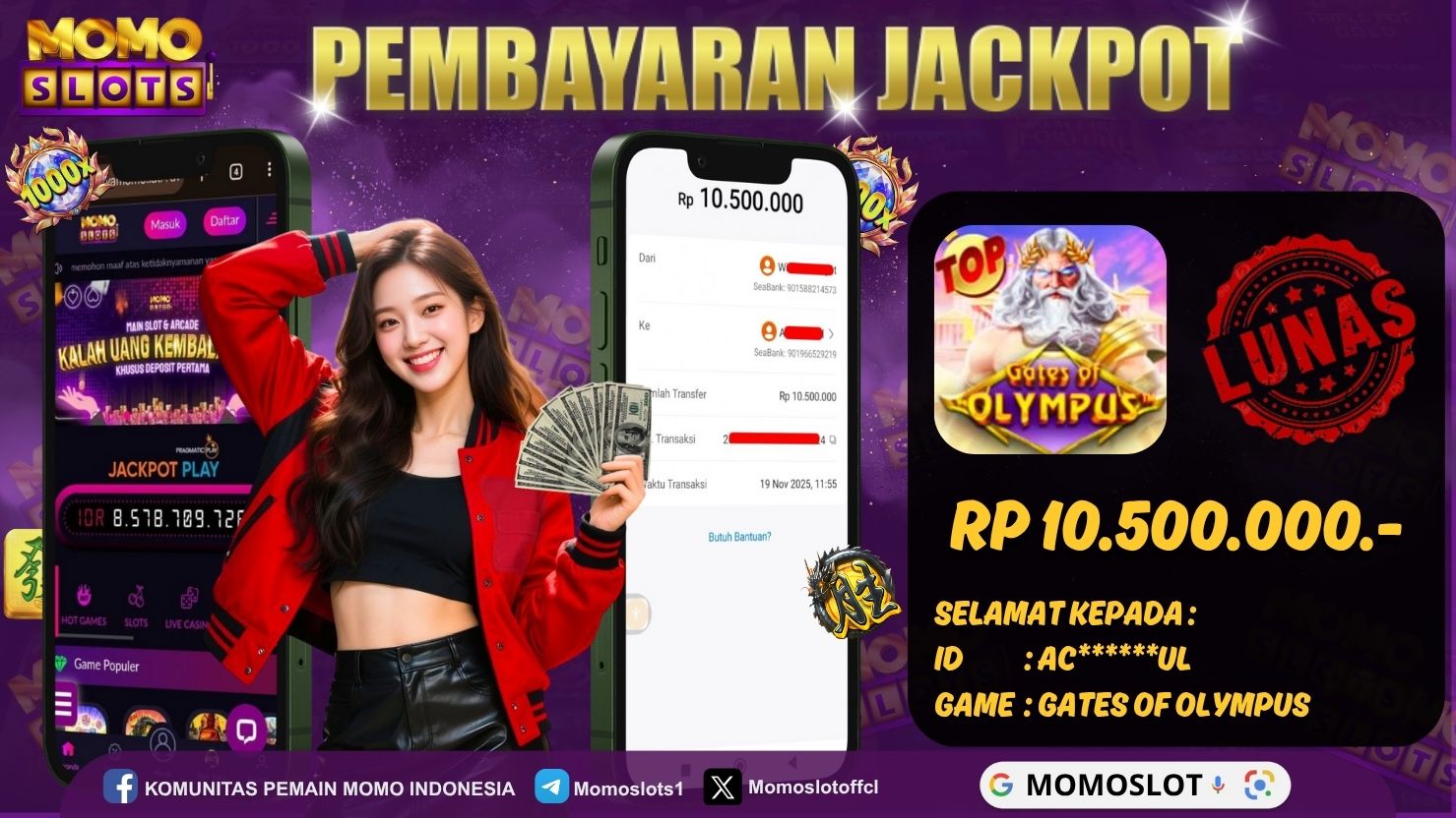 MOMOSLOTS JACKPOT SLOT GATES OF OLYMPUS